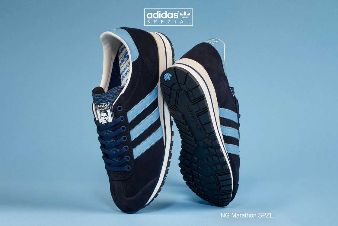 Oasis × adidas Originals Marathon SPZL \" Liam and Noel Gallagher of Oasis Have an adidas SPZL Collab